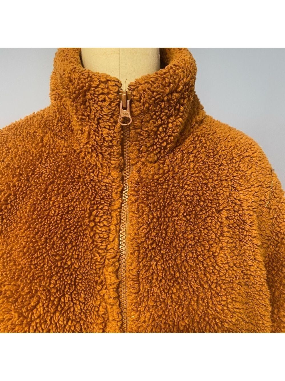 | J. Crew– Teddy Fleece Jacket Size Medium - Picture 3 of 9